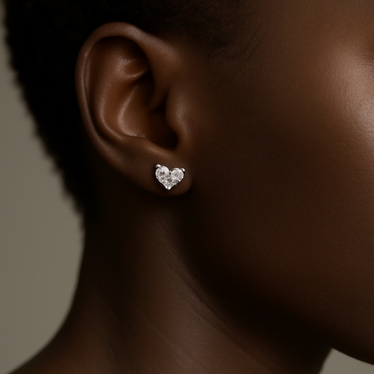 Cœur de Lumière Diamond Studs
