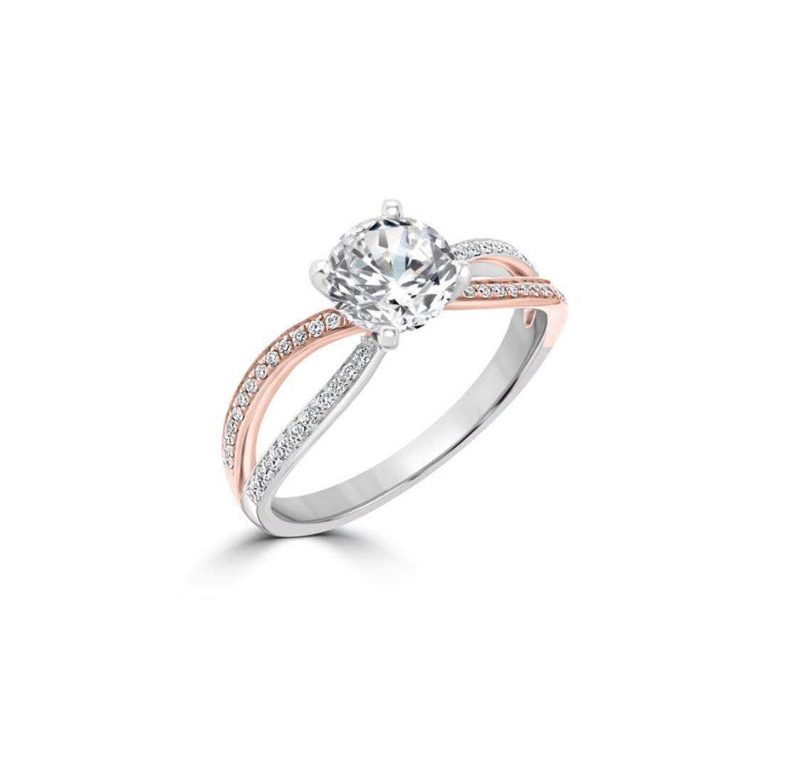 Infinity Solitaire Diamond Ring