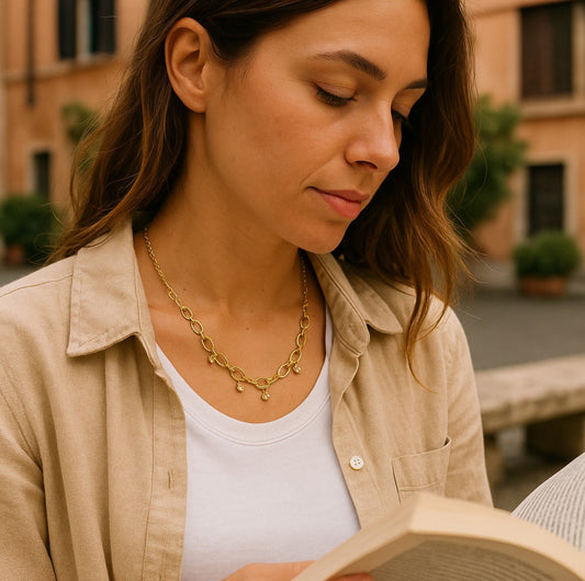 The Gilded Orbit Necklace
