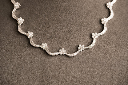 Celestial Baguette Diamond Necklace