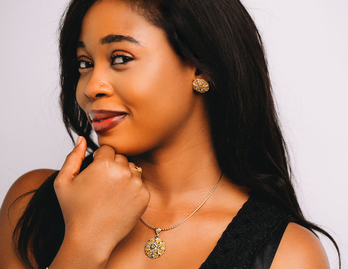 Heritage Filigree Gold Set