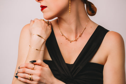 The Gilded Orbit Necklace