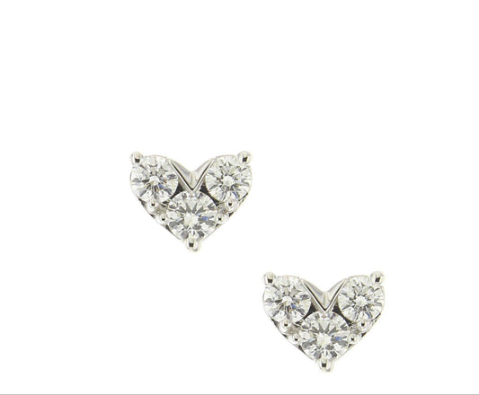 Hearts Diamond Earring