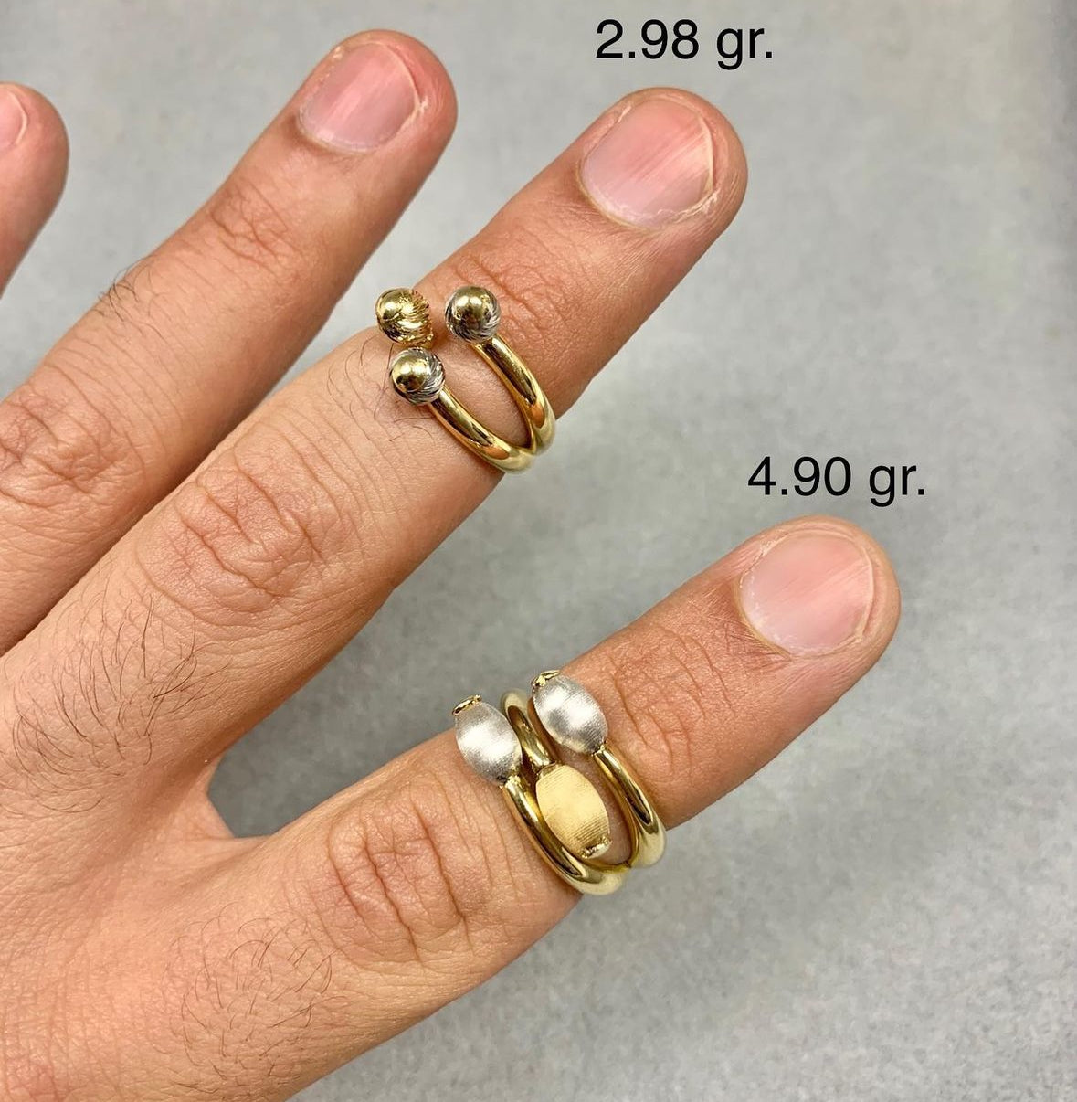 Orbit Gold Rings