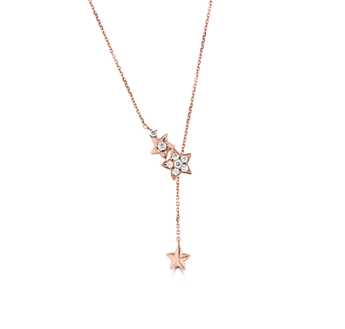 Marilyn Diamond Stars Necklace