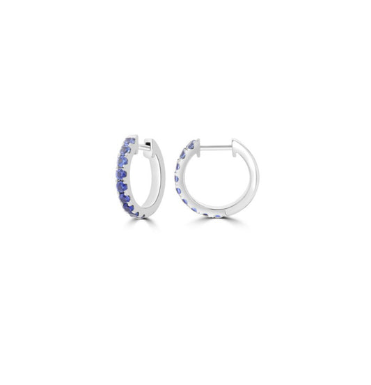 Sapphire Huggie Earrings