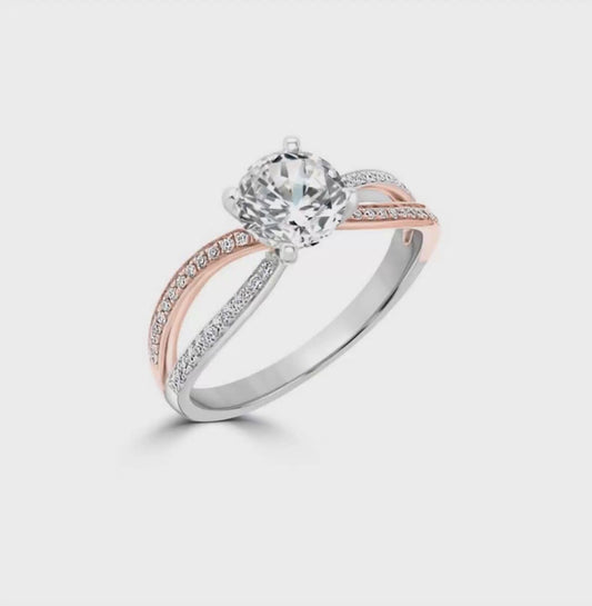 Infinity Solitaire Diamond Ring